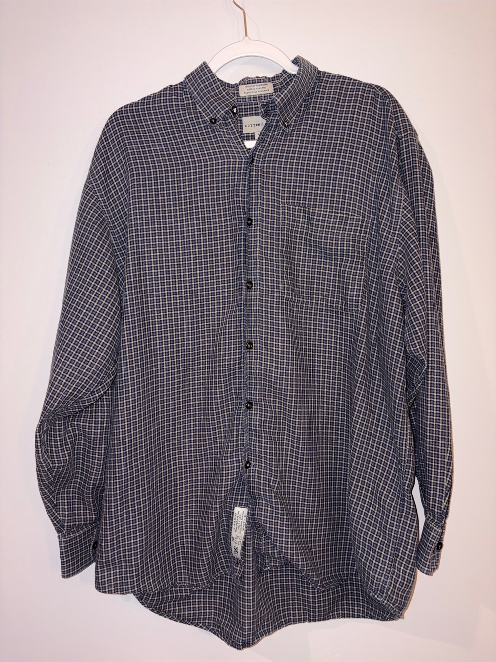 Cutter & Buck- Check Button-Down Shirt